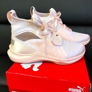 Women’s Pink Satin Puma Phenom EP sneakers